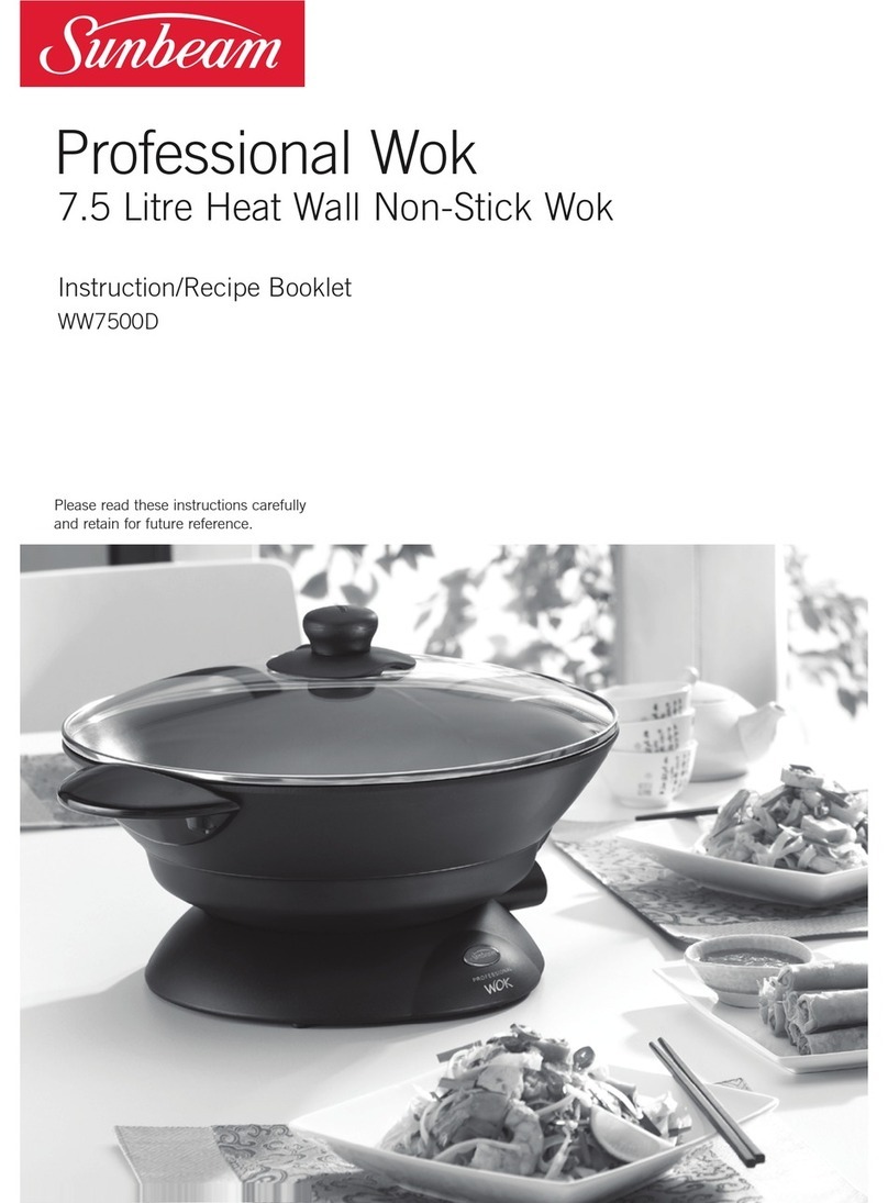 Sunbeam WW7500D Instruction booklet