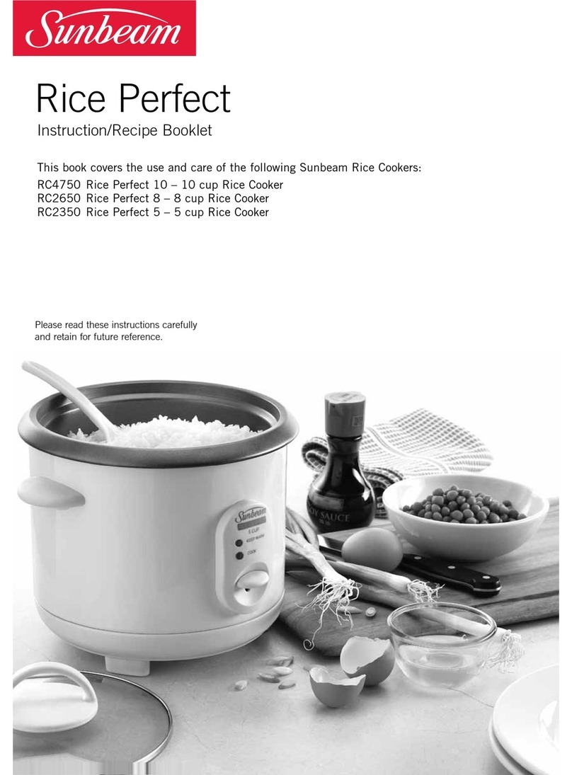 Sunbeam RC4750 Instruction booklet