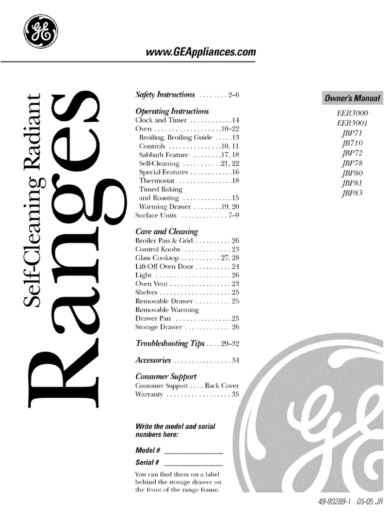GE EER3000 User manual