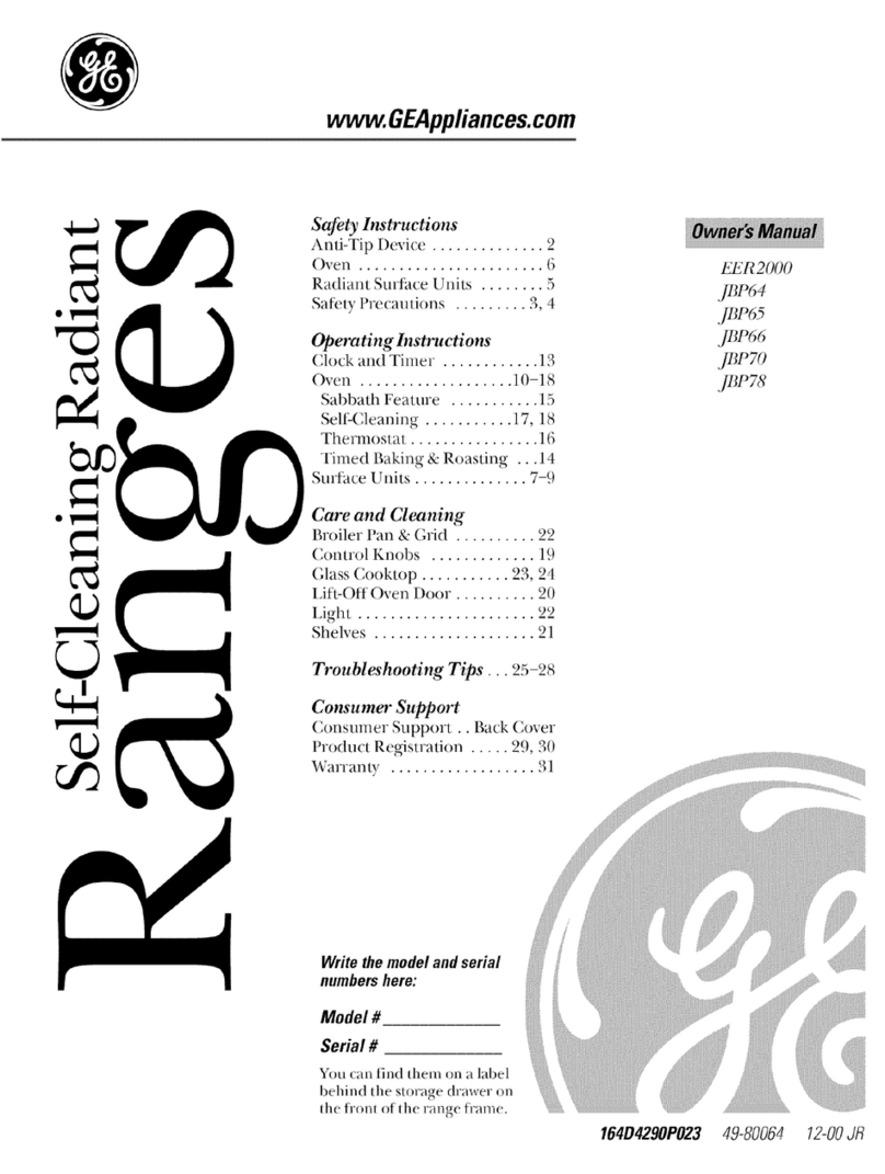 GE EER2000 User manual