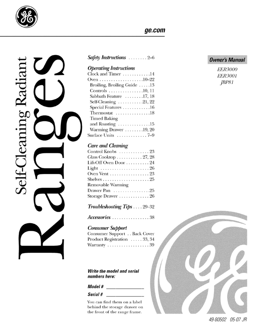 GE EER3000 User manual