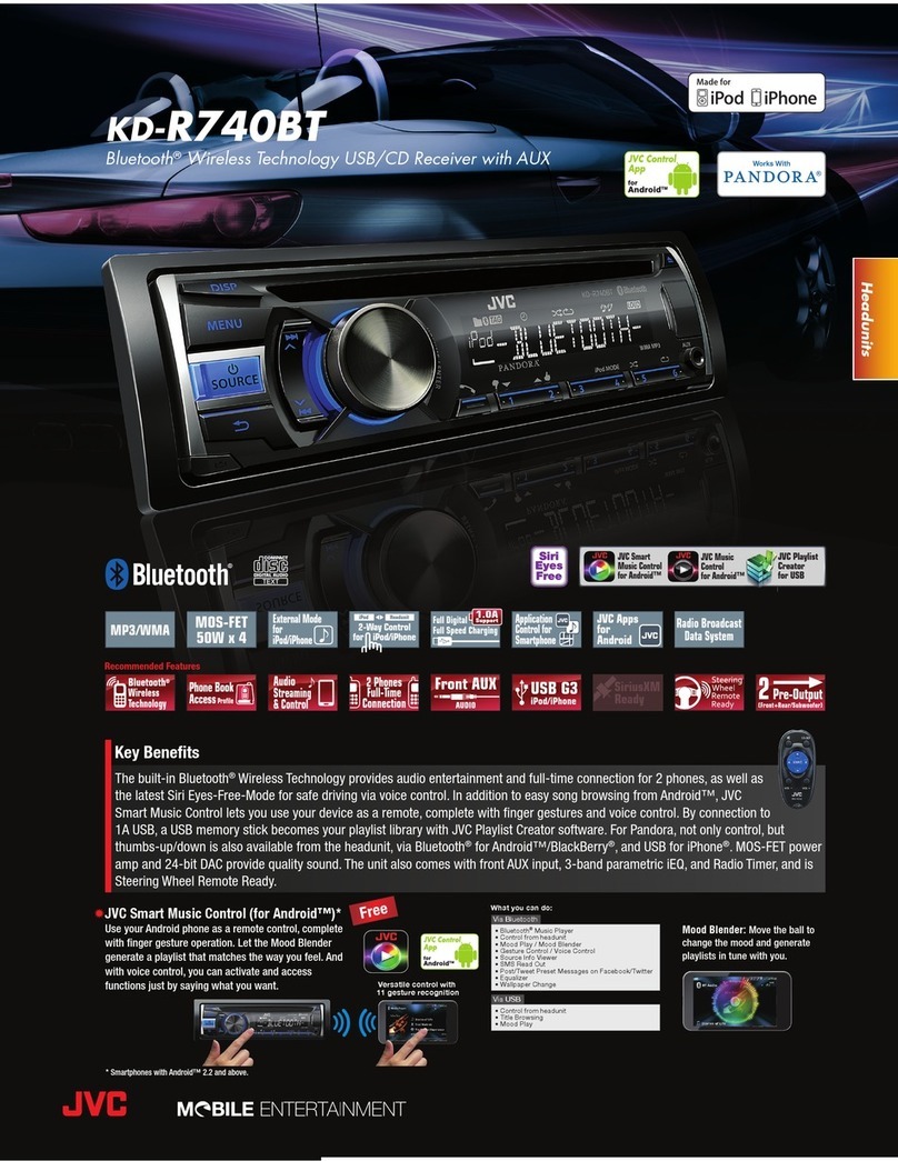 JVC KD-R740BT Owner's manual