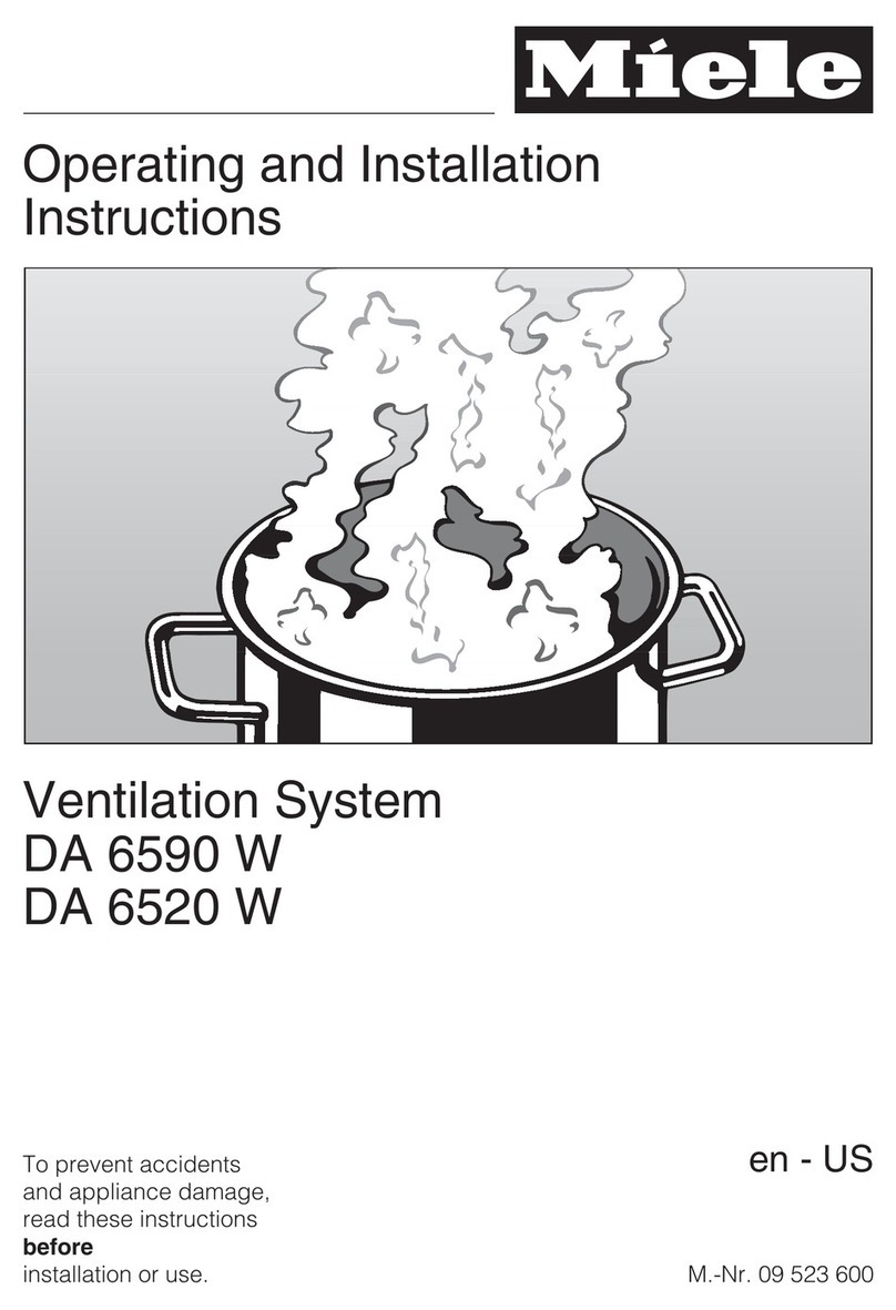 Miele DA 6520 W Operating and installation instruction