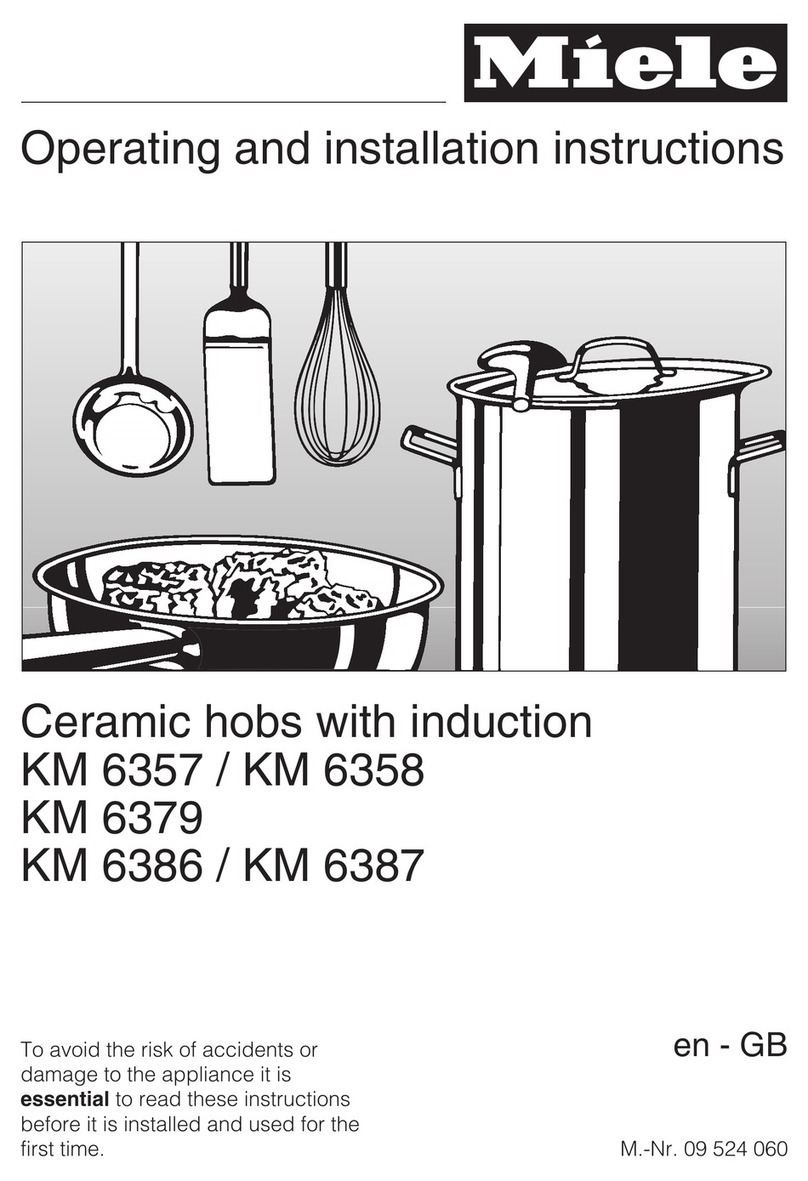 Miele KM6357 Assembly instructions