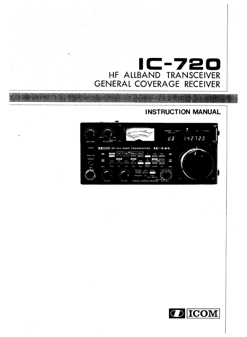 Icom IC-720 User manual