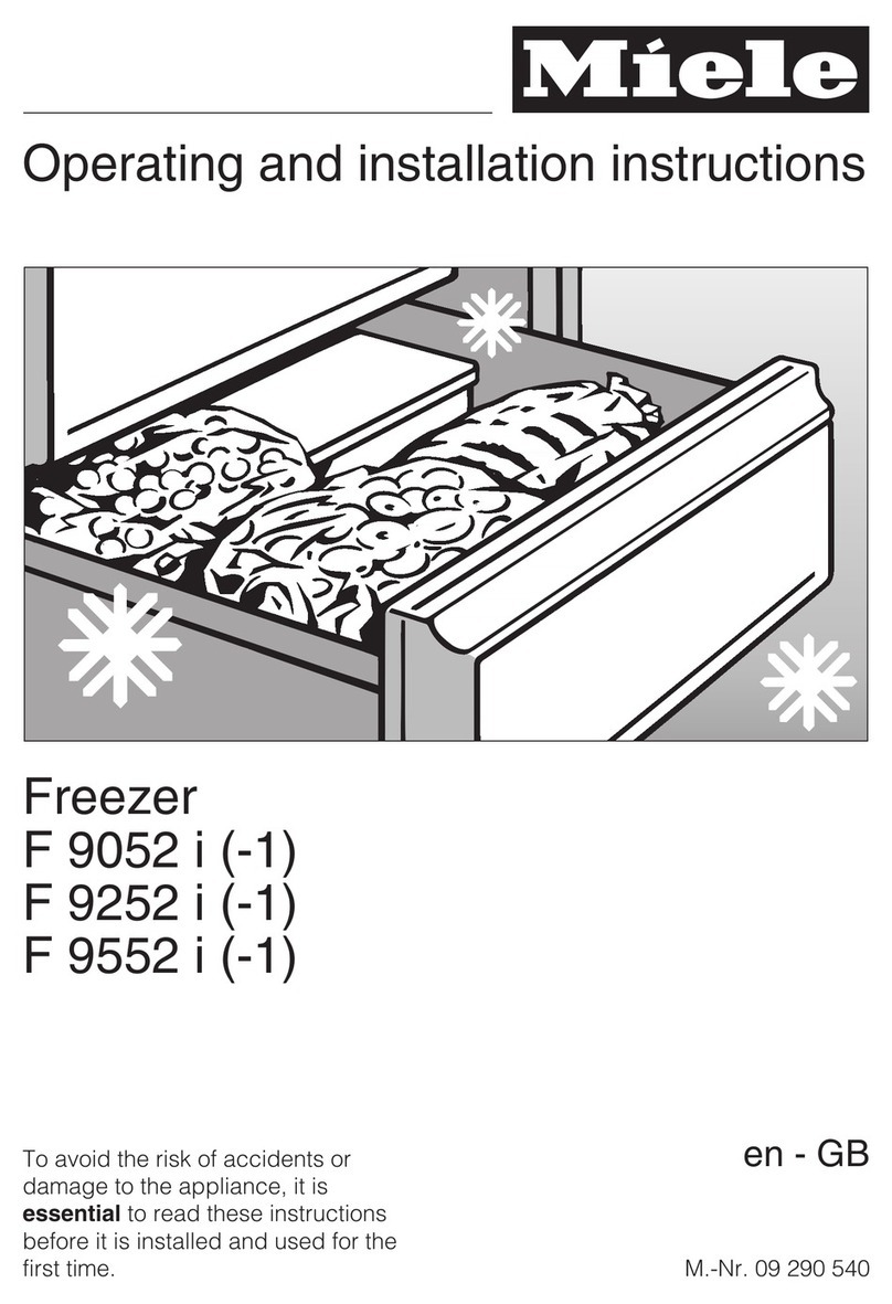 Miele F9052i Assembly instructions