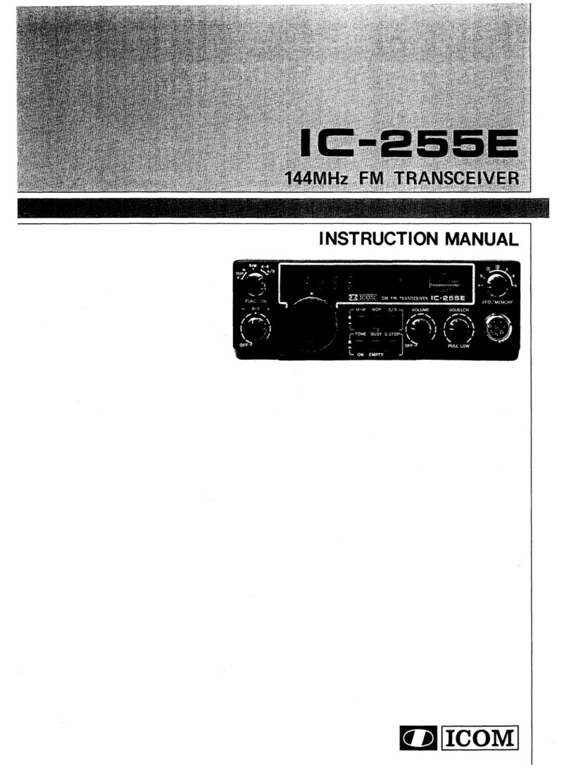 Icom IC-255E Insrtuction manual