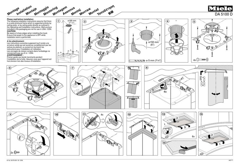 Miele DA 5100 D User manual Miele DA 5100 D User manual