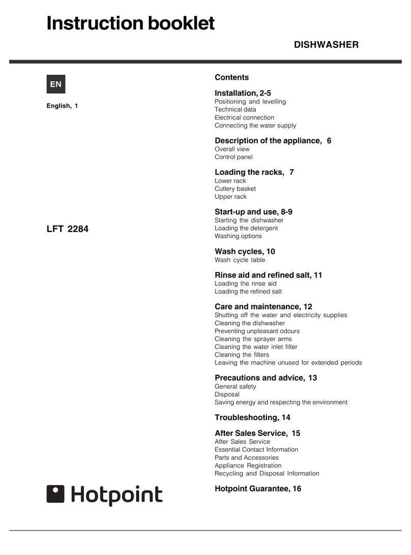 Hotpoint LFT 2284 User manual