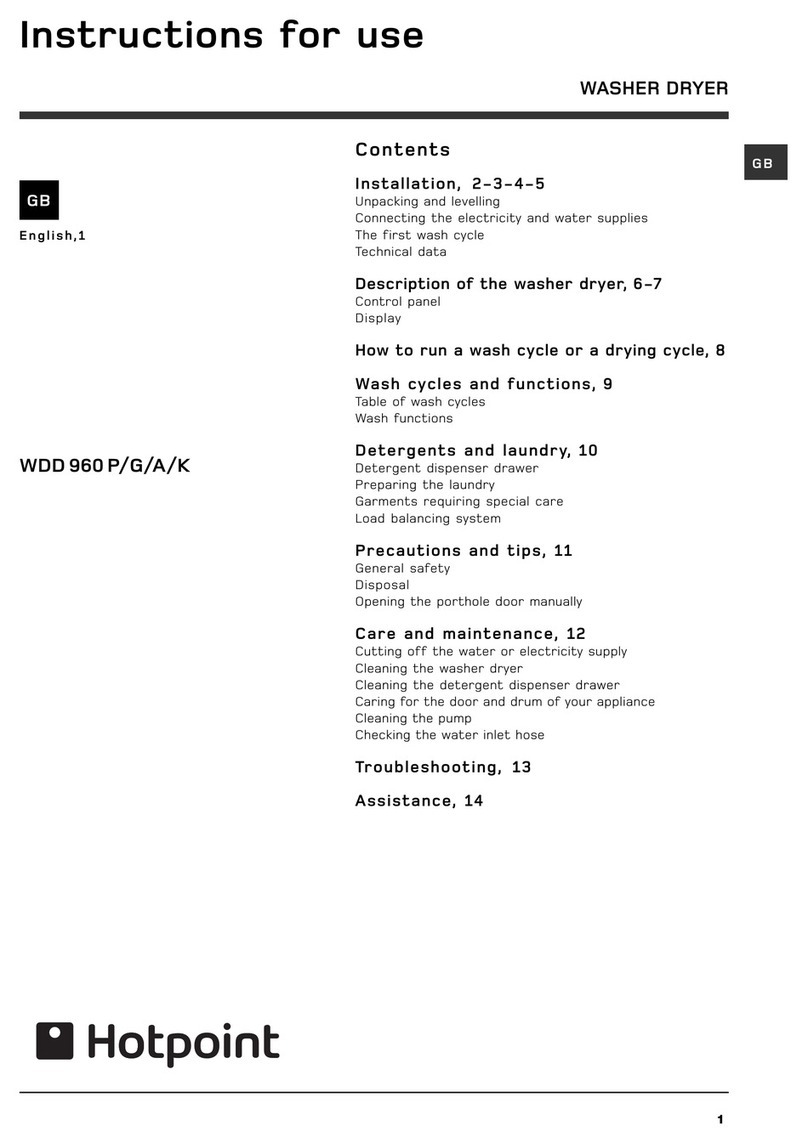 Hotpoint WDD 960 P Instructions for use