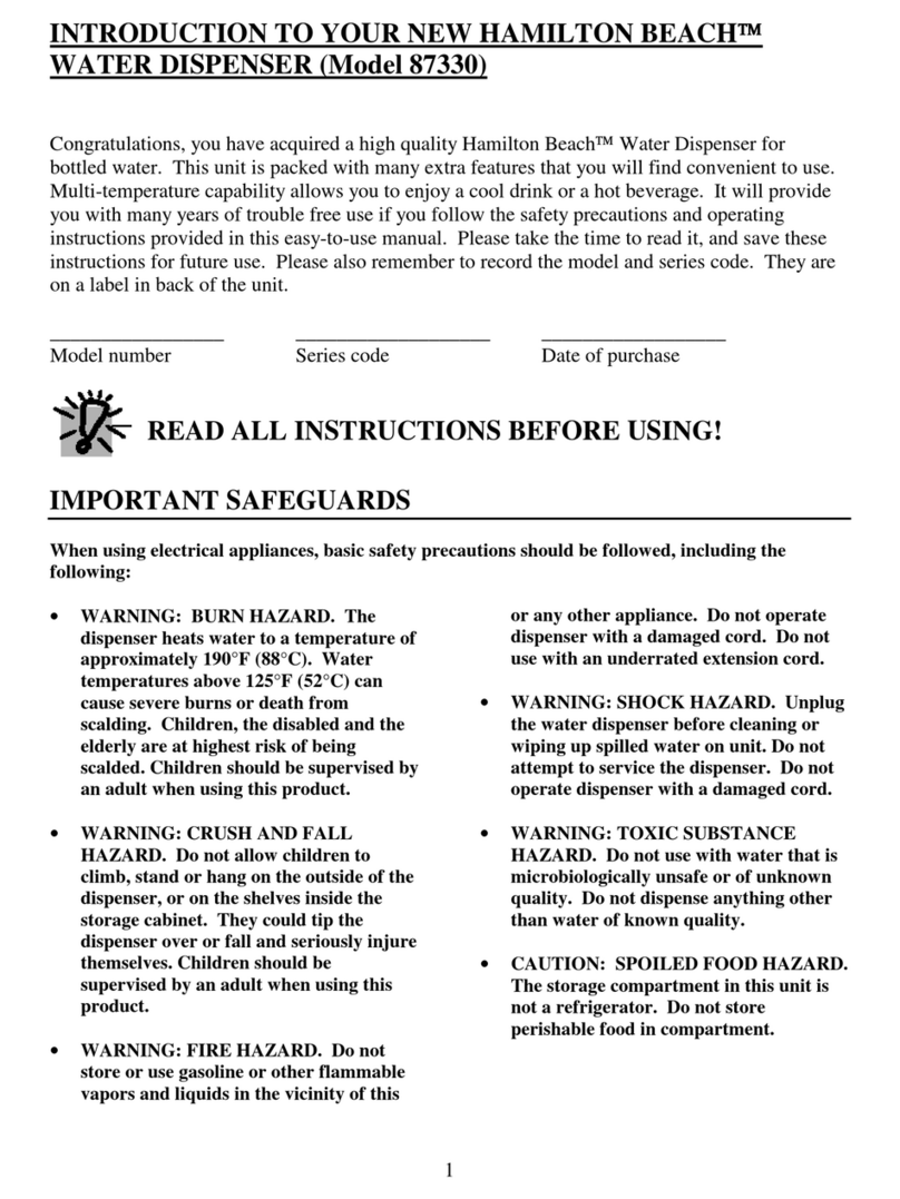 Hamilton Beach 87330 User manual
