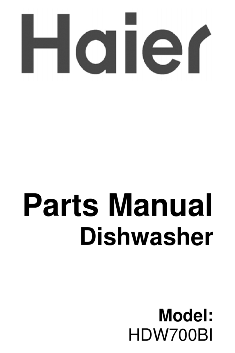 Haier HDW700BI User manual