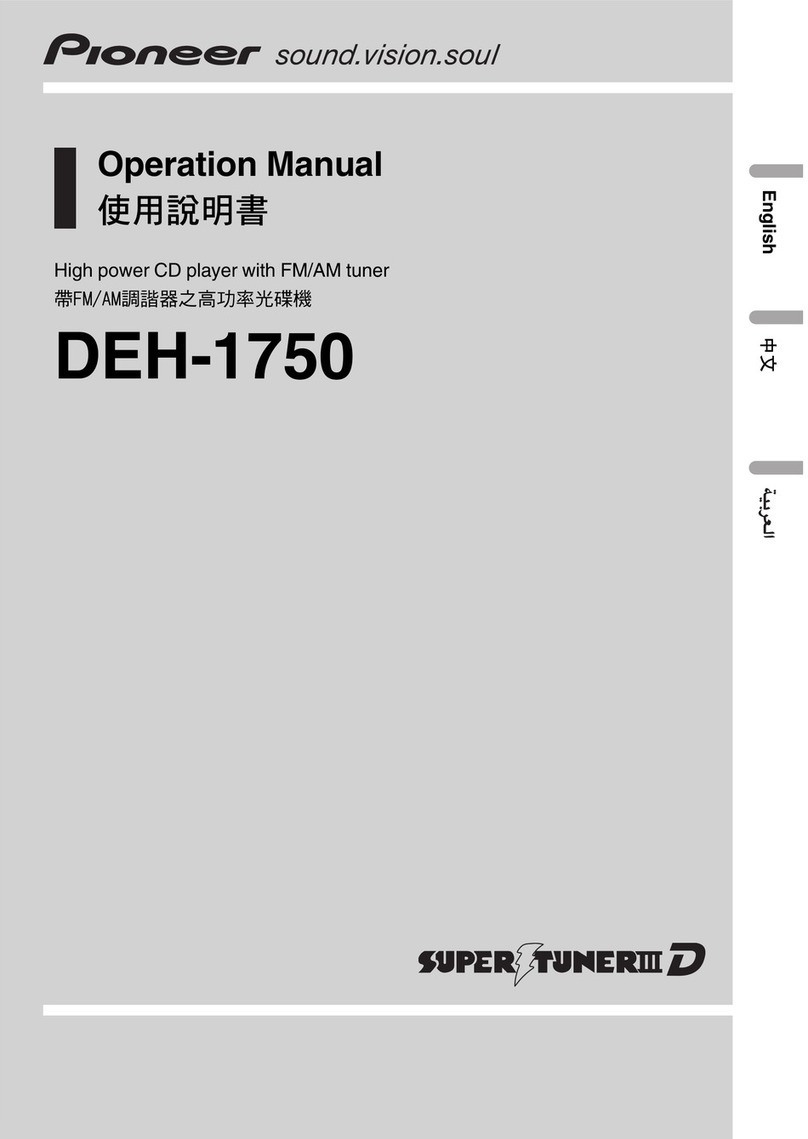 Pioneer DEH-1750 User manual