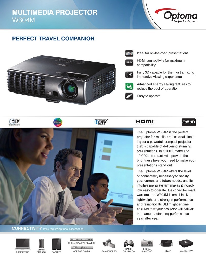 Optoma W304M User manual