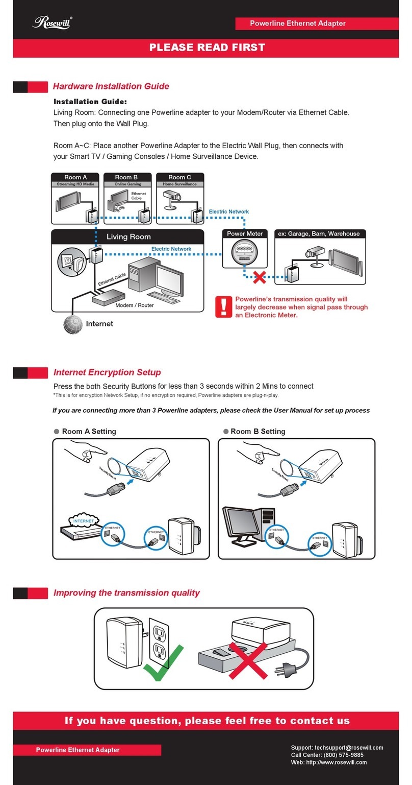 Rosewill Ethernet Adapter installation guide