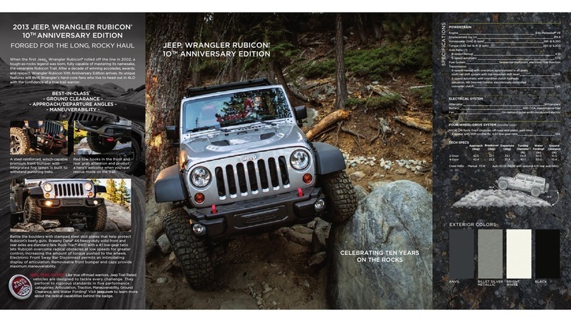 Jeep 2013 Wrangler Rubicon User manual