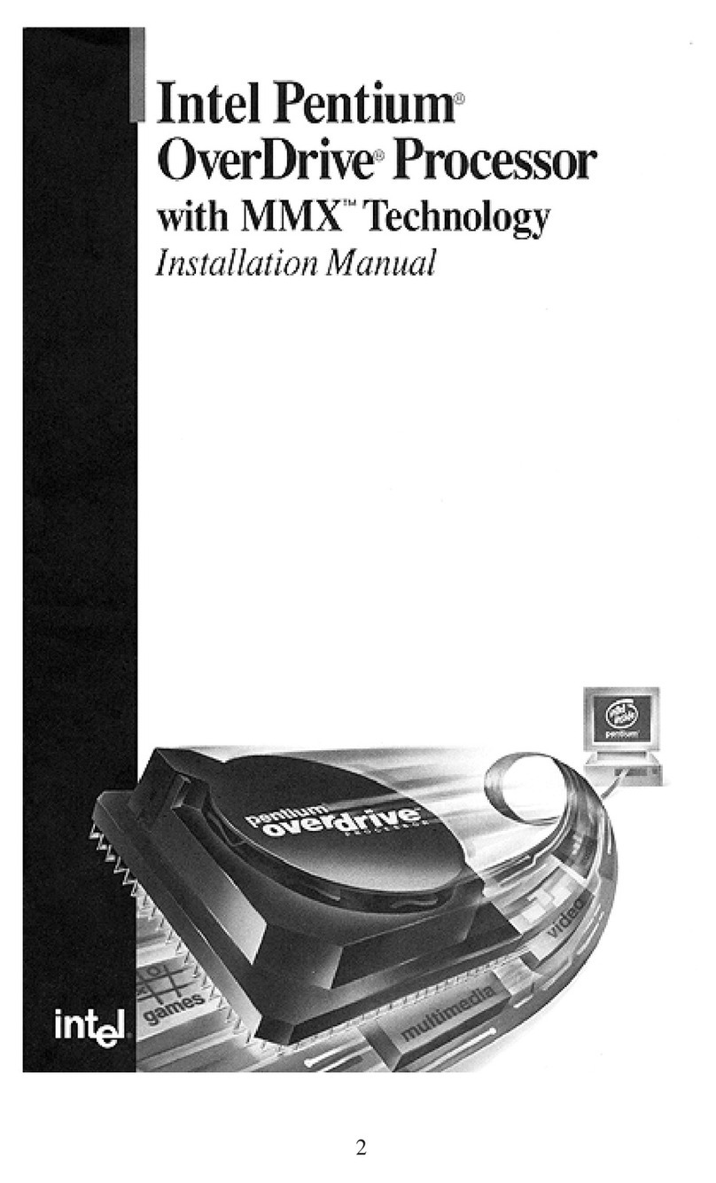 Intel Pentium OverDrive Processor with MMX... User manual