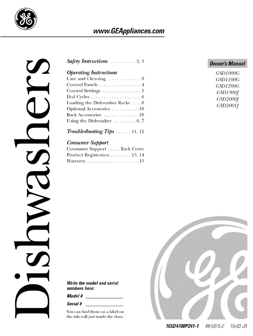 GE GSD2000J04WW User manual