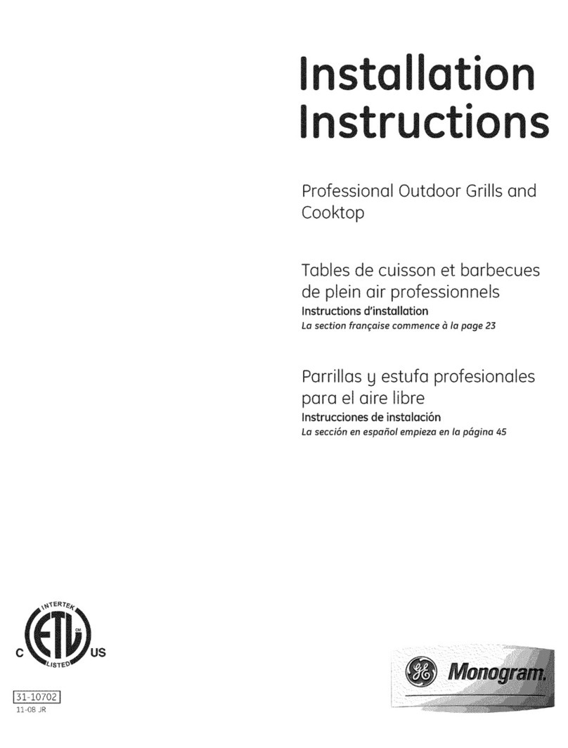 Monogram 31-10702 User manual