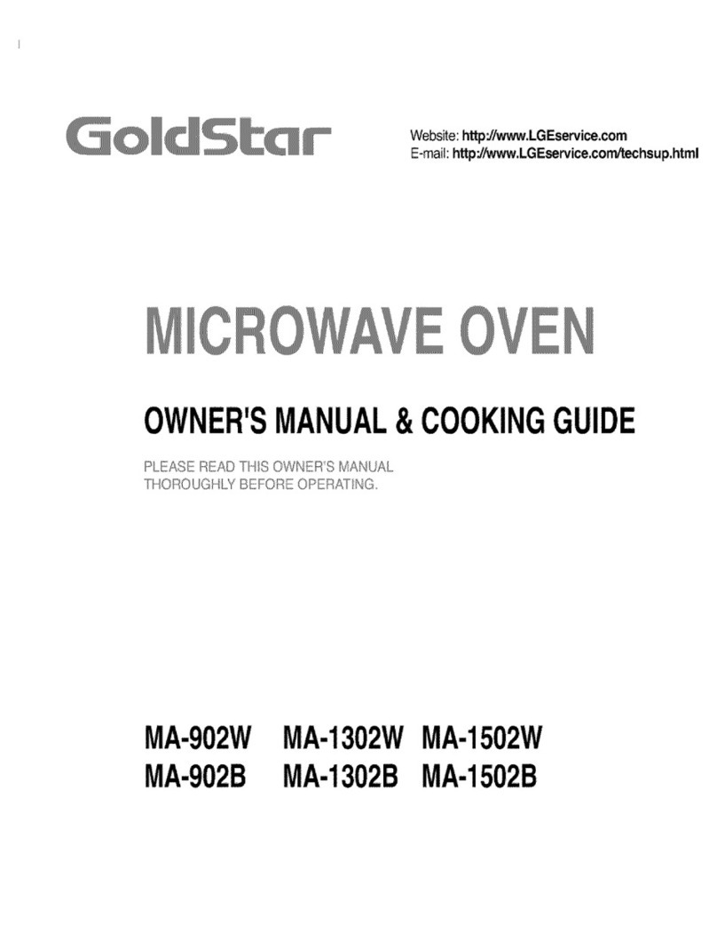 Goldstar MA-1502W Owner's manual & cooking guide