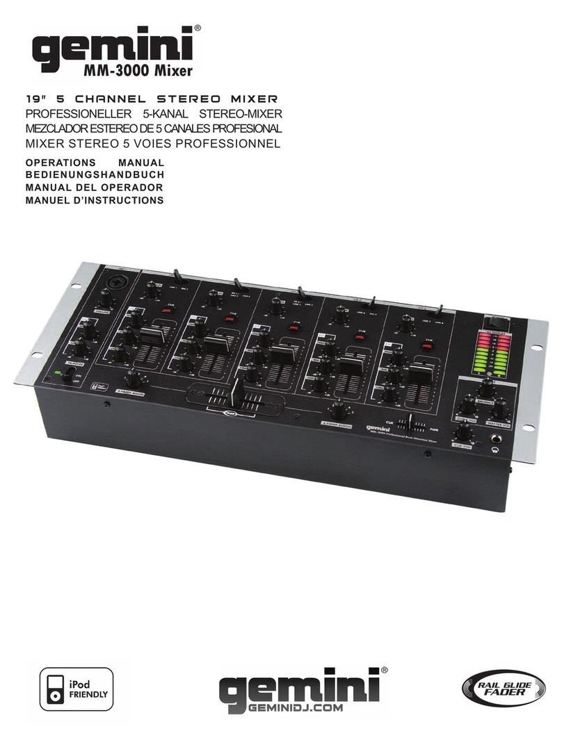 Gemini MM-3000 User manual Gemini MM-3000 User manual