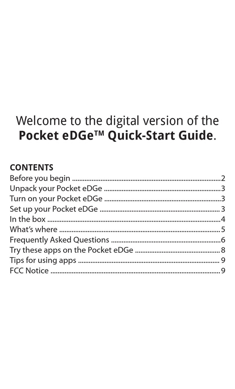 enTourage Pocket eDGe User manual