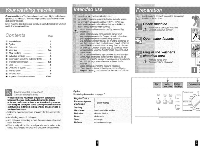 Bosch WAE20060UC/01 User manual