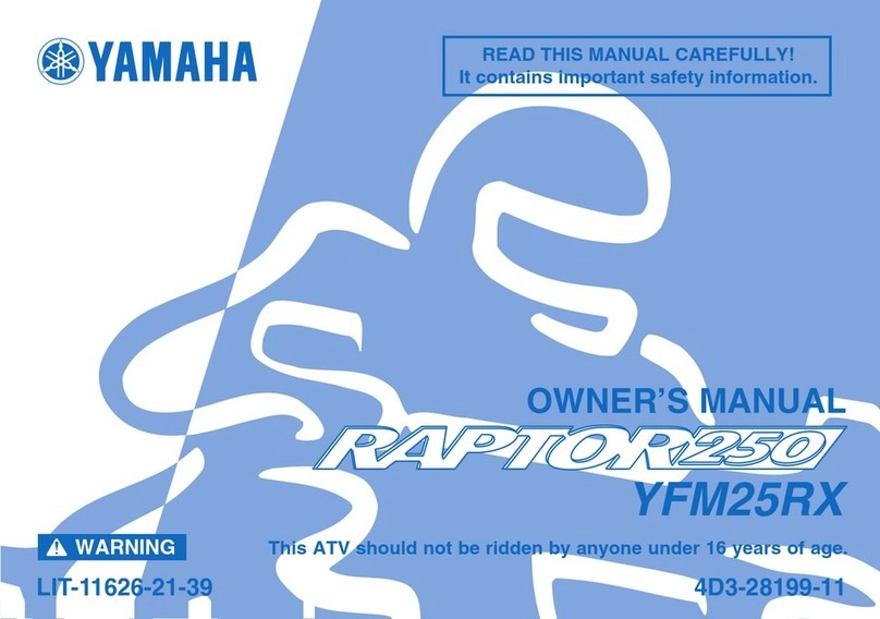 Yamaha YFM25RX User manual