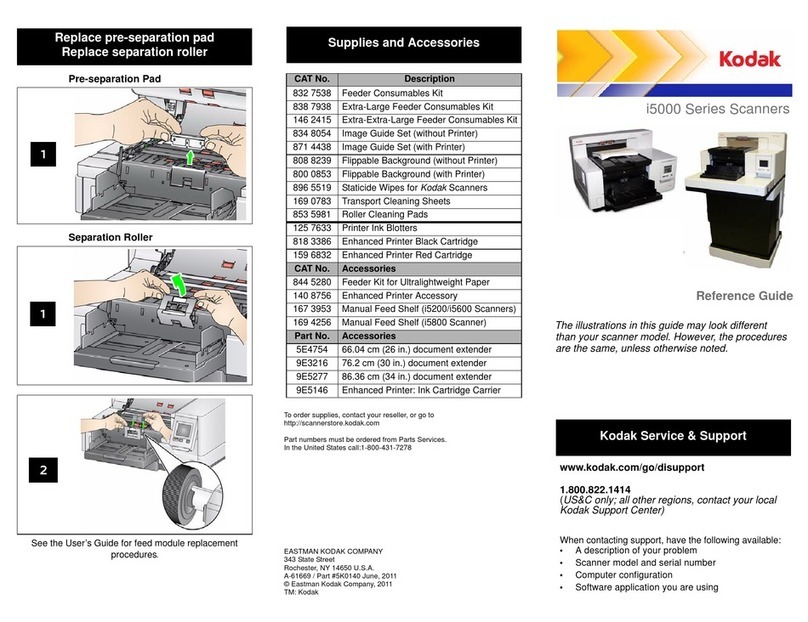 Kodak i5000 Series User manual Kodak i5000 Series User manual