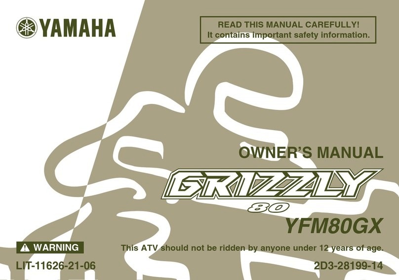 Yamaha YFM80GX owner's manual