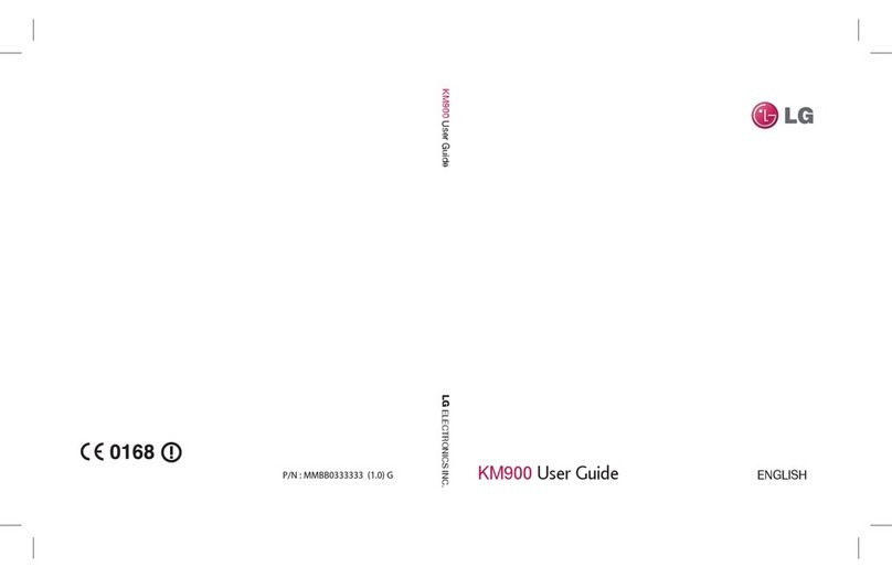 LG Vodafone KM900 User manual