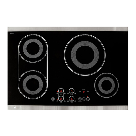 LG LCE30845 - 30in Induction Cooktop User manual