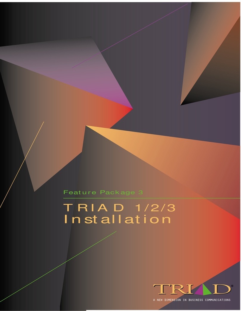 Vodavi Starplus Triad 1/2/3 installation manual