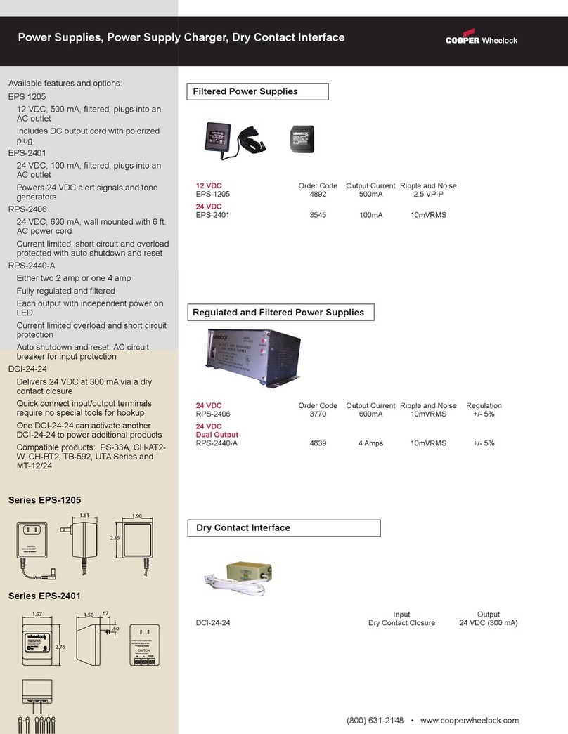 Wheelock Cooper EPS-1205 specification