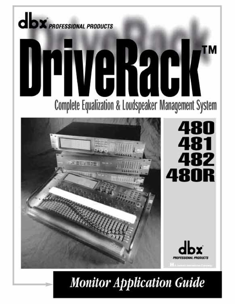 dbx DriveRack Monitor application guide