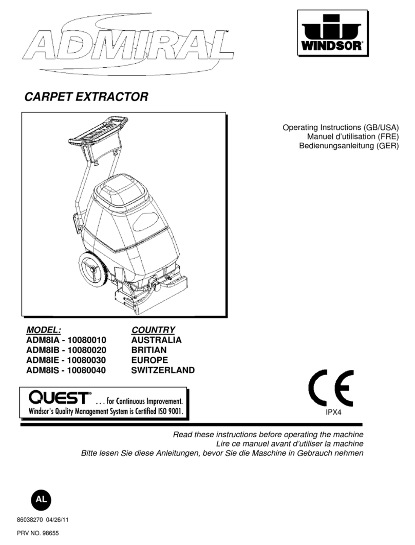 Windsor ADMIRAL ADM8IA - 10080010 Operator instructions