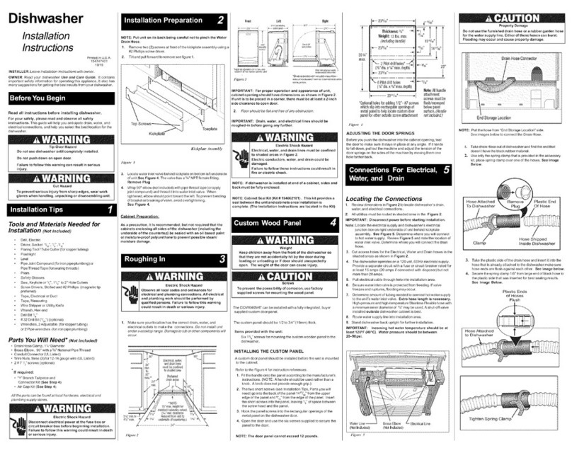 Electrolux EIDW6405HT - Fully Integrated Dishwasher User manual