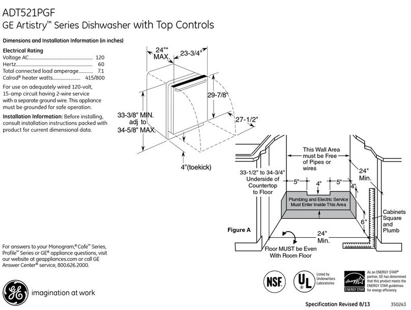 GE ADT521PGFBS Manual
