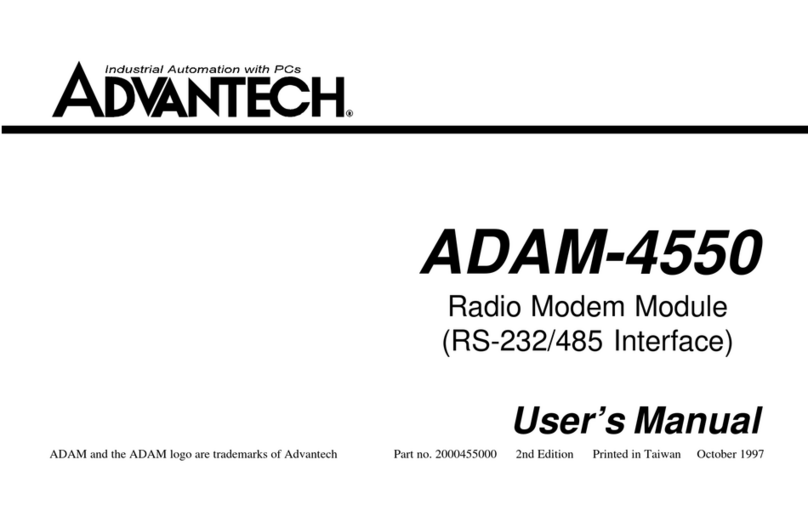 Advantech Advantech Modem ADAM-4550 user manual