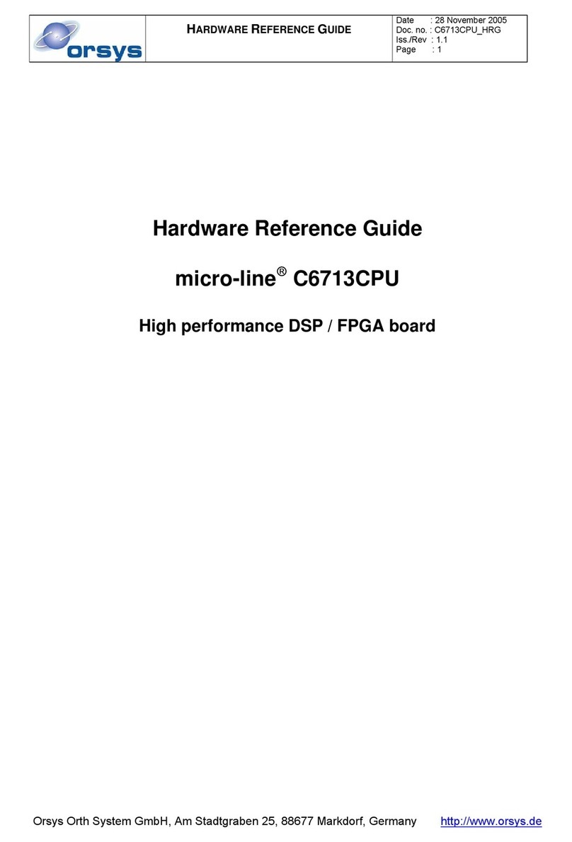 Orsys micro-line C6713CPU Hardware reference guide