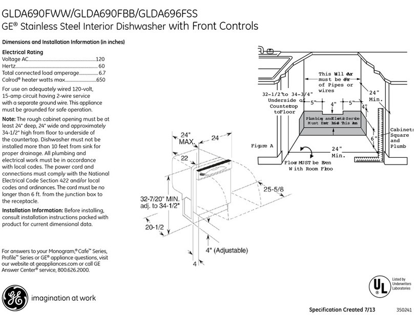 GE GLDA696FSS Manual