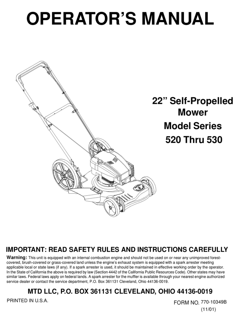 MTD 520 Series User manual