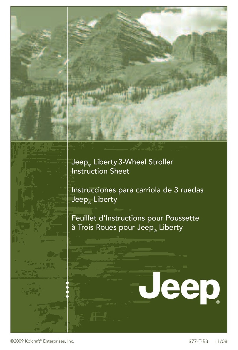 Kolcraft Jeep S77-T-R3 instruction sheet