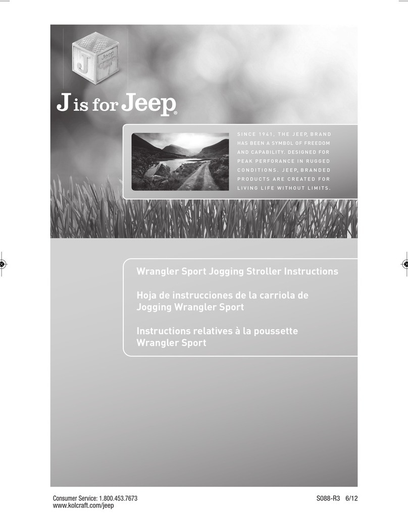 Kolcraft Jeep Wrangler Sport S088-R3 User manual