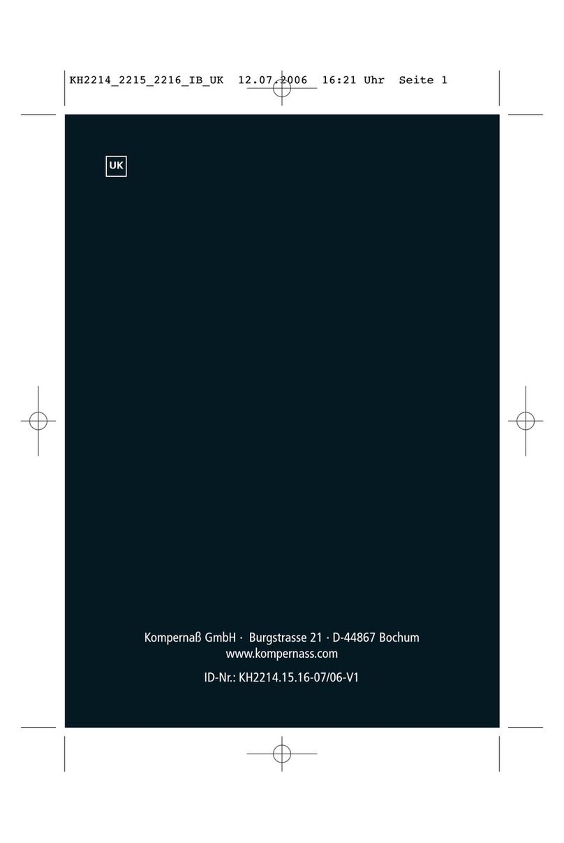Kompernass KH 2216 Operator's manual
