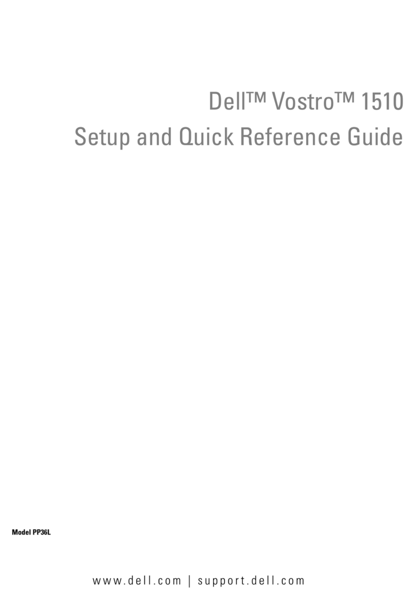 Dell 1510 - Vostro - Core 2 Duo 2.1 GHz User manual