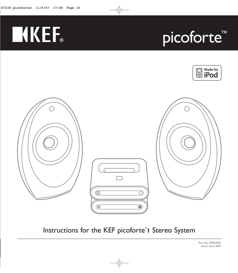 KEF KEF picoforte Stereo System I instructions