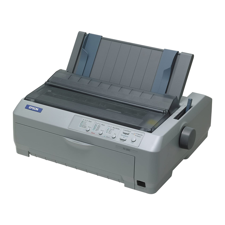 Epson 890N - FX B/W Dot-matrix Printer User manual