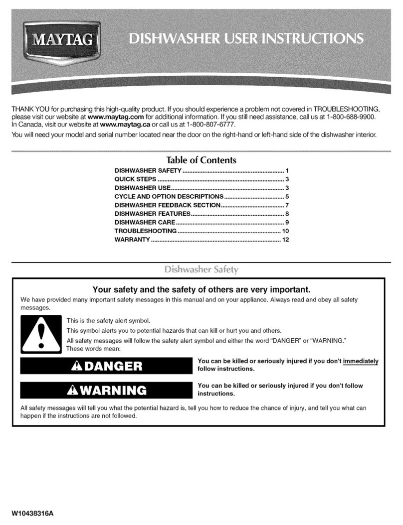 Maytag W10438316A User instructions