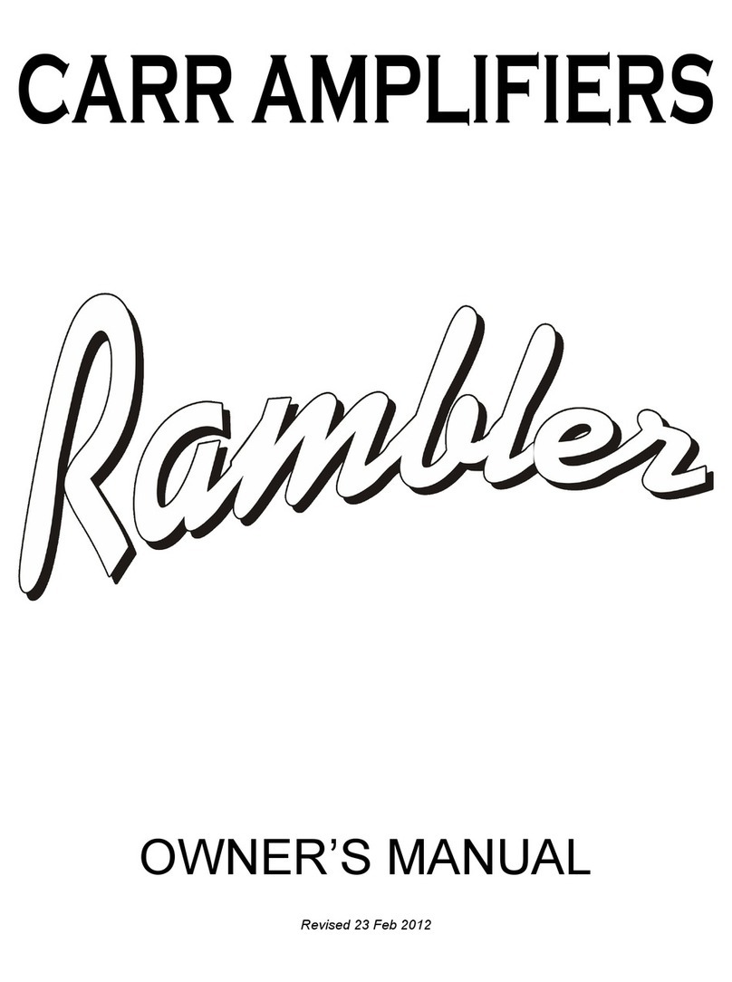 Carr Rambler Amp User manual